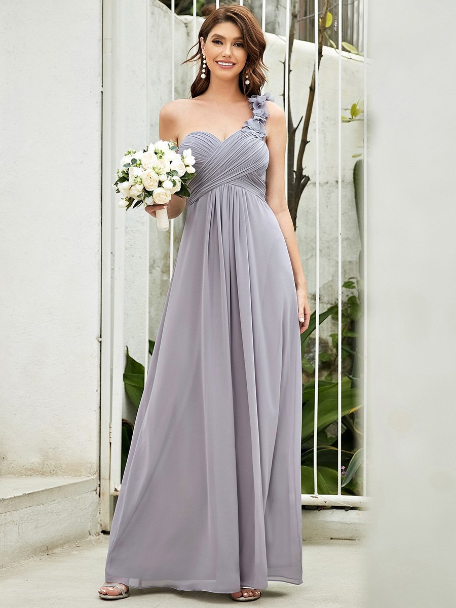 Taille personnalisée Robes de Demoiselle d'Honneur à Une épaule pour Femmes #Couleur_Rose Taille personnalisée Robes de Demoiselle d'Honneur à Une épaule pour Femmes