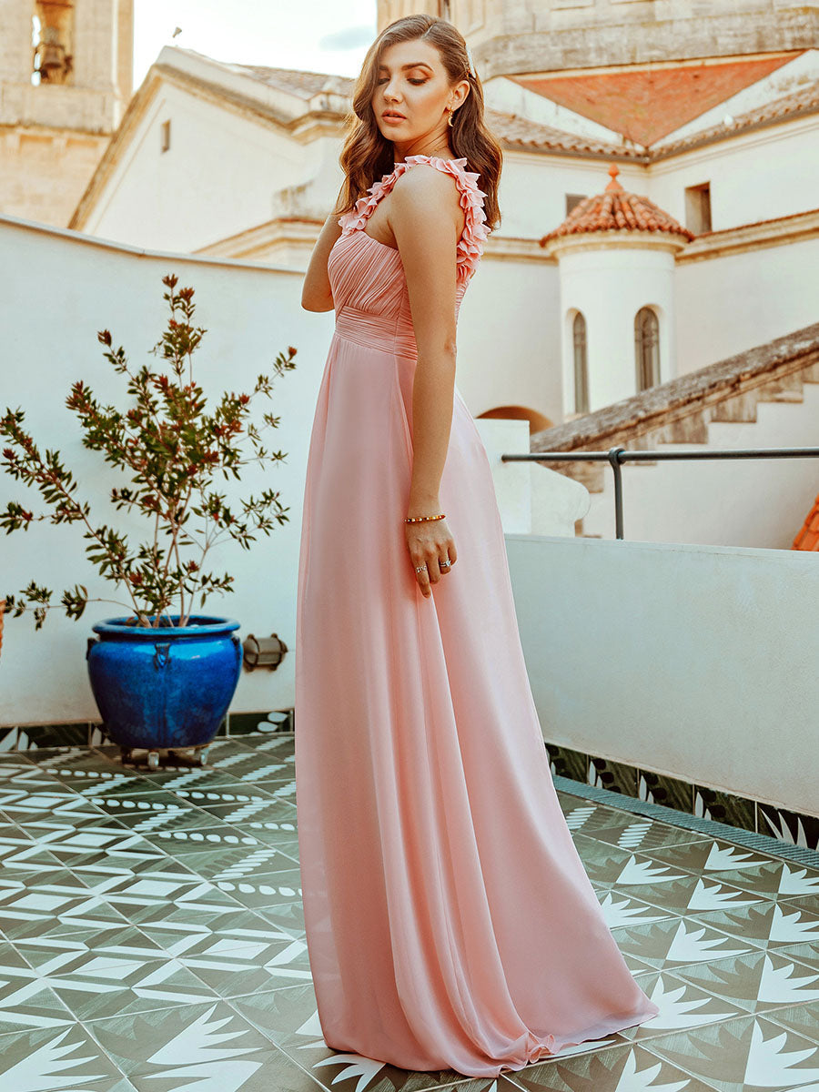 Taille personnalisée Robes de Demoiselle d'Honneur à Une épaule pour Femmes #Couleur_Rose Taille personnalisée Robes de Demoiselle d'Honneur à Une épaule pour Femmes