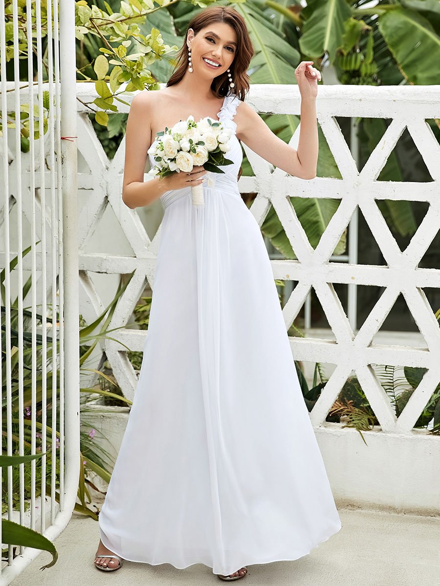 Taille personnalisée Robes de Demoiselle d'Honneur à Une épaule pour Femmes #Couleur_Rose Taille personnalisée Robes de Demoiselle d'Honneur à Une épaule pour Femmes