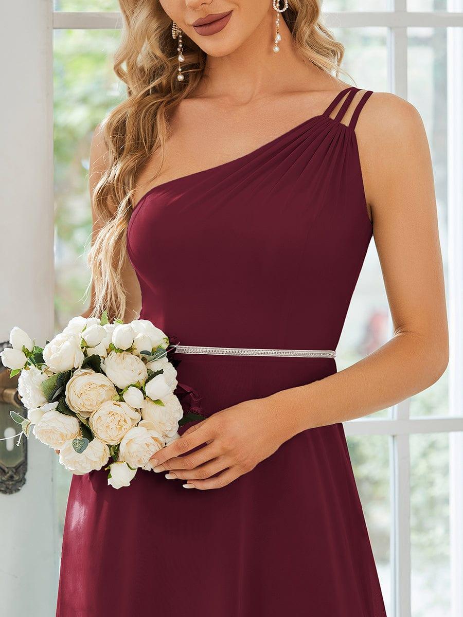 Robe demoiselle d'honneur fluide mousseline Epaule avec Bretelle Fines #Couleur_Menthe Verte Robe demoiselle d'honneur fluide mousseline Epaule avec Bretelle Fines