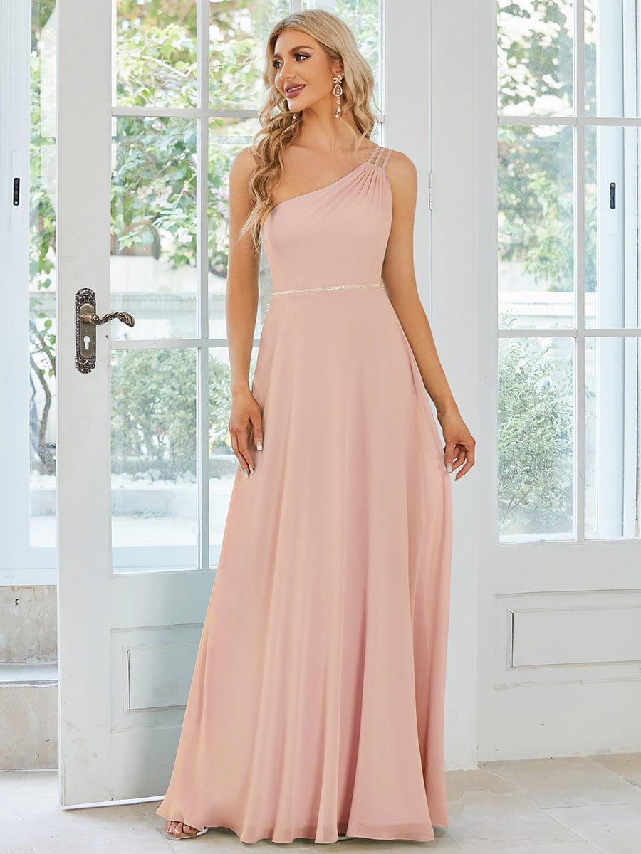 Robe demoiselle d'honneur fluide mousseline Epaule avec Bretelle Fines #Couleur_Menthe Verte Robe demoiselle d'honneur fluide mousseline Epaule avec Bretelle Fines
