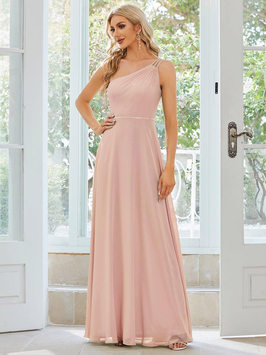 Robe demoiselle d'honneur fluide mousseline Epaule avec Bretelle Fines #Couleur_Menthe Verte Robe demoiselle d'honneur fluide mousseline Epaule avec Bretelle Fines