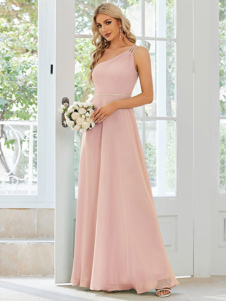 Robe demoiselle d'honneur fluide mousseline Epaule avec Bretelle Fines #Couleur_Menthe Verte Robe demoiselle d'honneur fluide mousseline Epaule avec Bretelle Fines