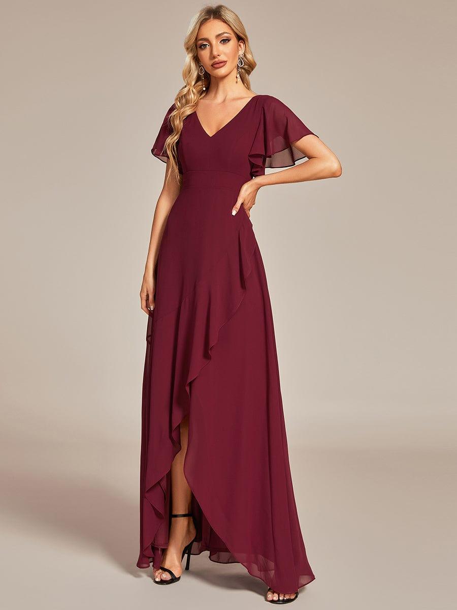 Taille personnalisée Robe demoiselle d'honneur Ourlet en feuille lotus Charmante #Couleur_Menthe Verte Taille personnalisée Robe demoiselle d'honneur Ourlet en feuille lotus Charmante