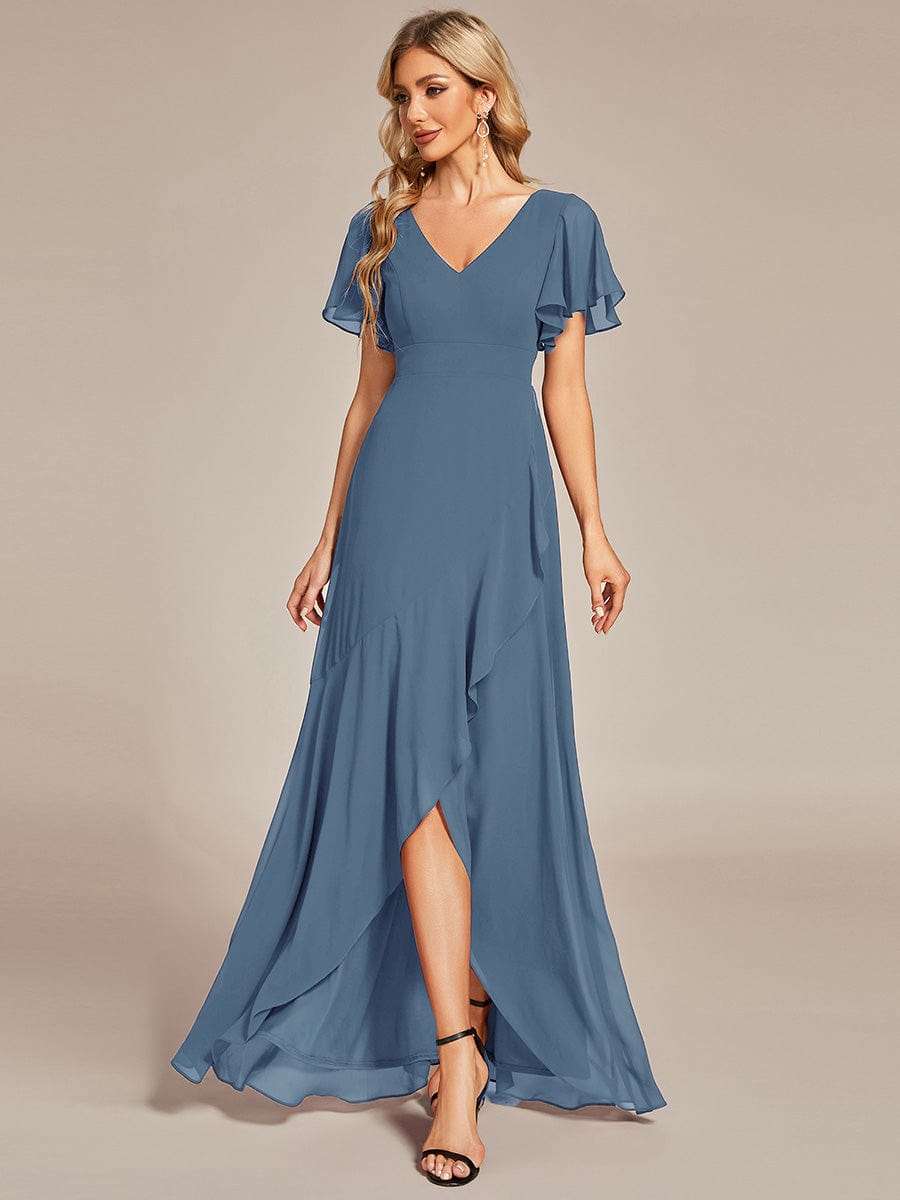 Taille personnalisée Robe demoiselle d'honneur Ourlet en feuille lotus Charmante #Couleur_Menthe Verte Taille personnalisée Robe demoiselle d'honneur Ourlet en feuille lotus Charmante