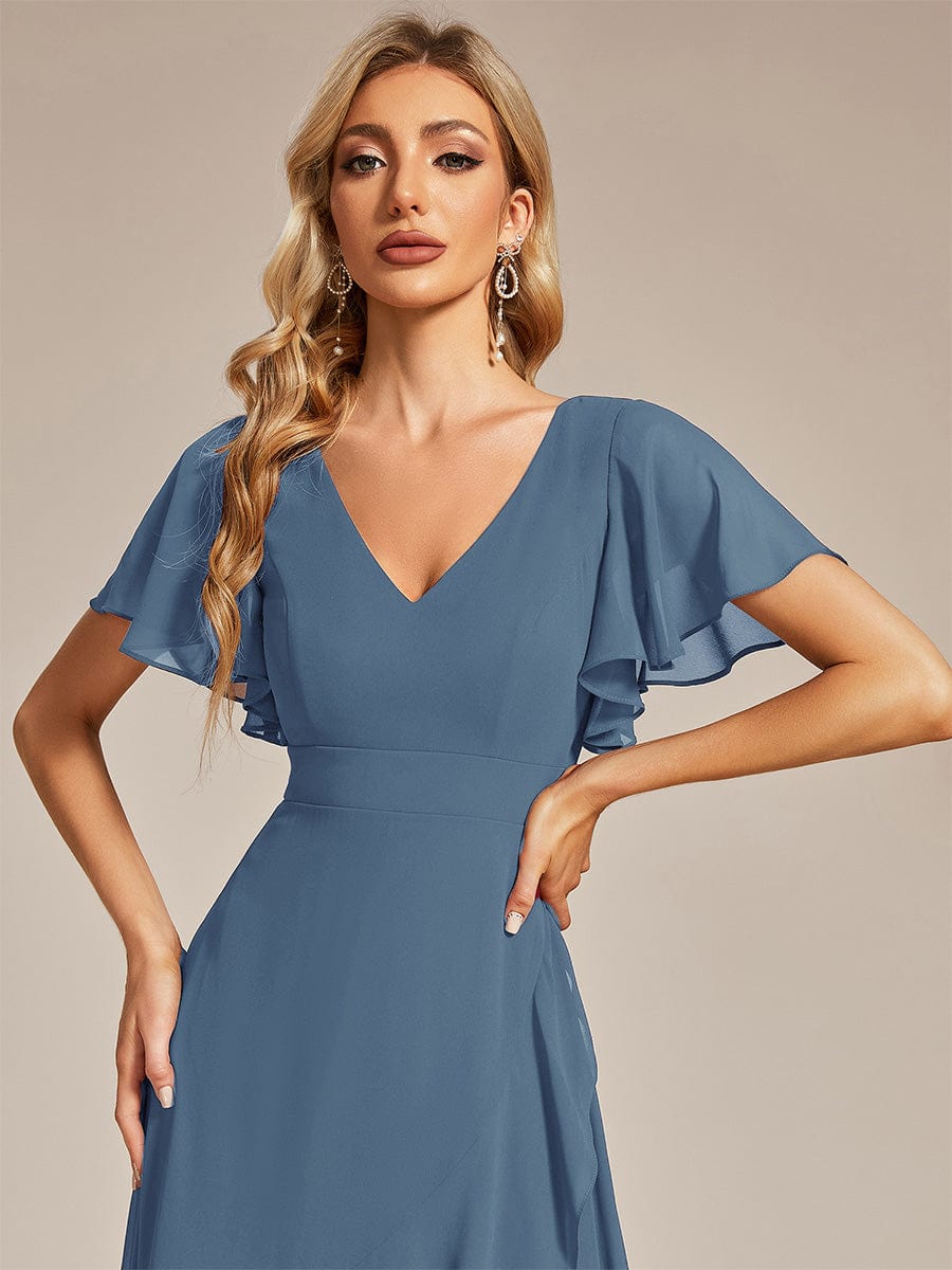 Taille personnalisée Robe demoiselle d'honneur Ourlet en feuille lotus Charmante #Couleur_Menthe Verte Taille personnalisée Robe demoiselle d'honneur Ourlet en feuille lotus Charmante