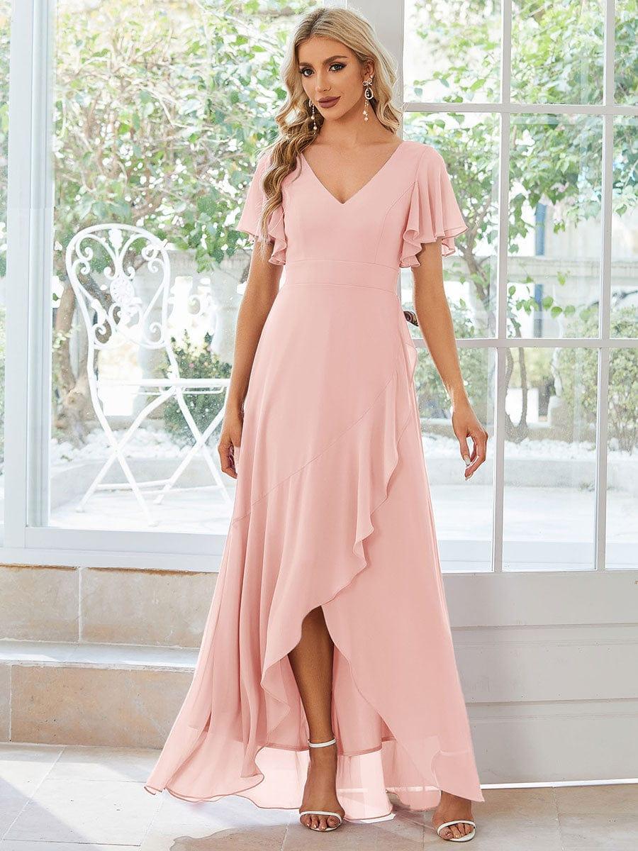 Taille personnalisée Robe demoiselle d'honneur Ourlet en feuille lotus Charmante #Couleur_Menthe Verte Taille personnalisée Robe demoiselle d'honneur Ourlet en feuille lotus Charmante