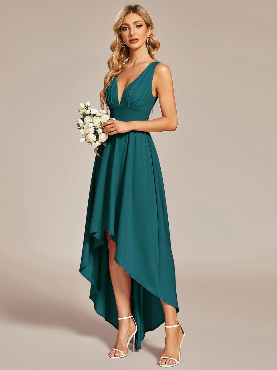 Robe mariage invitée élégante Taille Empire Sans Manches #Couleur_Bleu Saphir Robe mariage invitée élégante Taille Empire Sans Manches