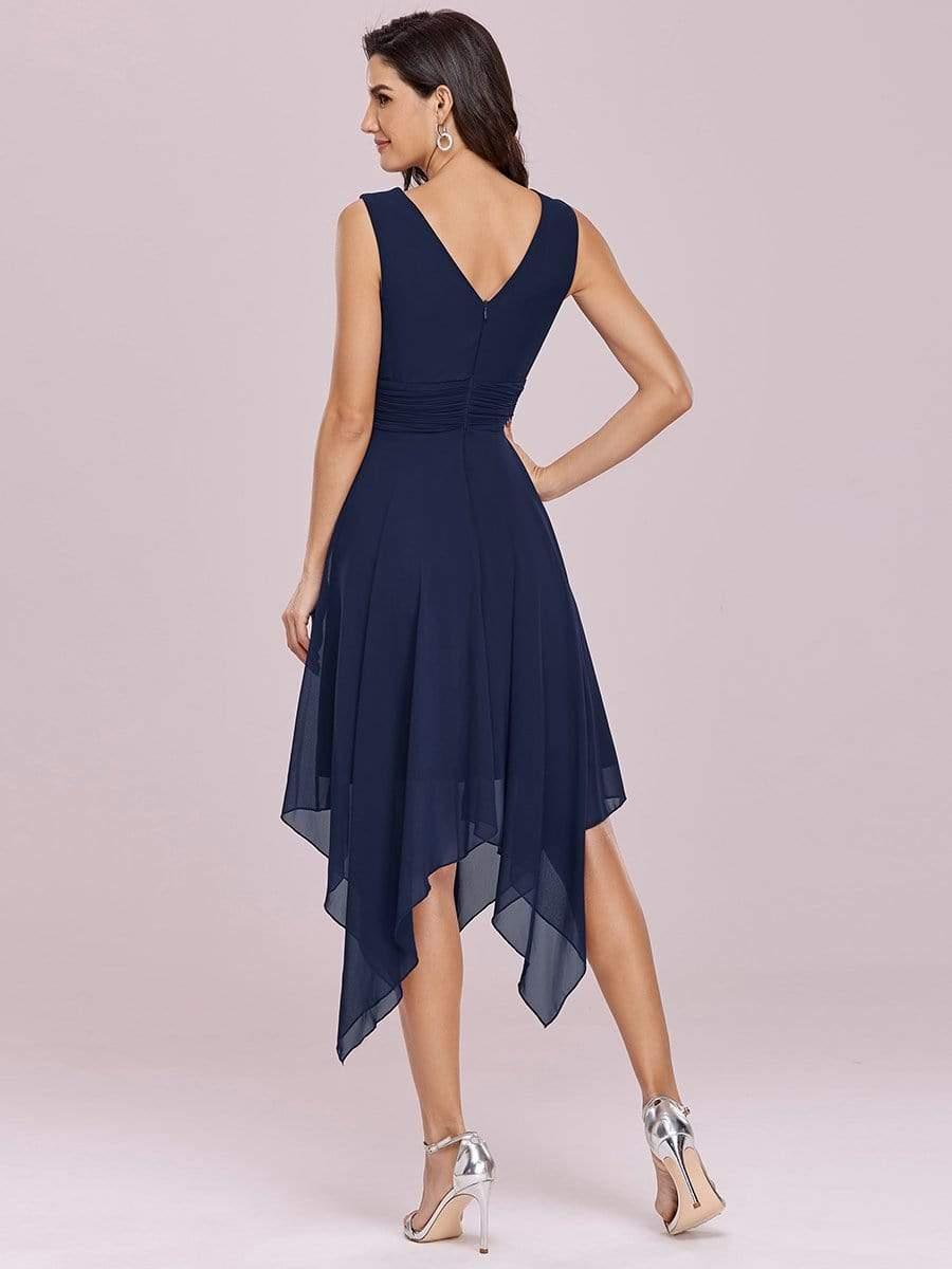 Taille Personnalisée Robe mariage invitée bohème en mousseline de soie col en V profond #Couleur_Menthe Verte Taille Personnalisée Robe mariage invitée bohème en mousseline de soie col en V profond