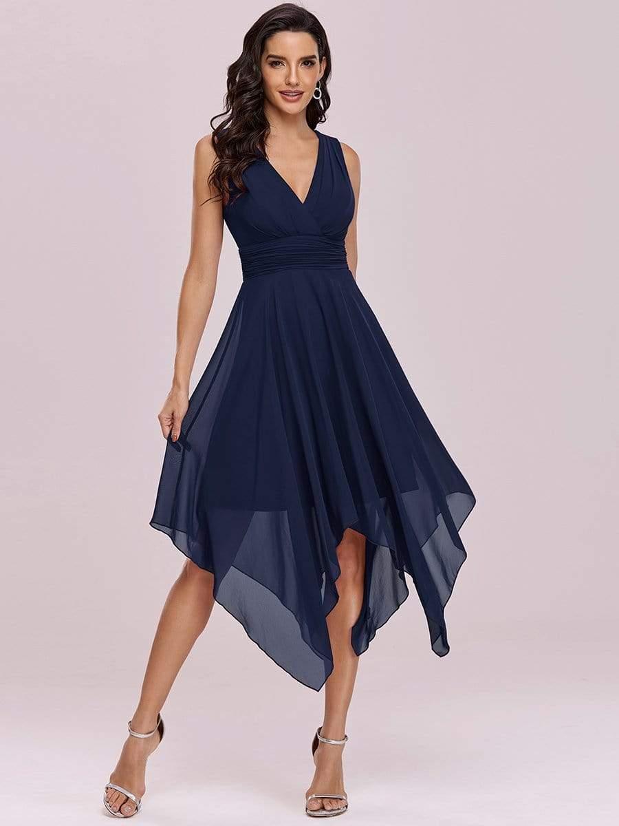 Taille Personnalisée Robe mariage invitée bohème en mousseline de soie col en V profond #Couleur_Menthe Verte Taille Personnalisée Robe mariage invitée bohème en mousseline de soie col en V profond