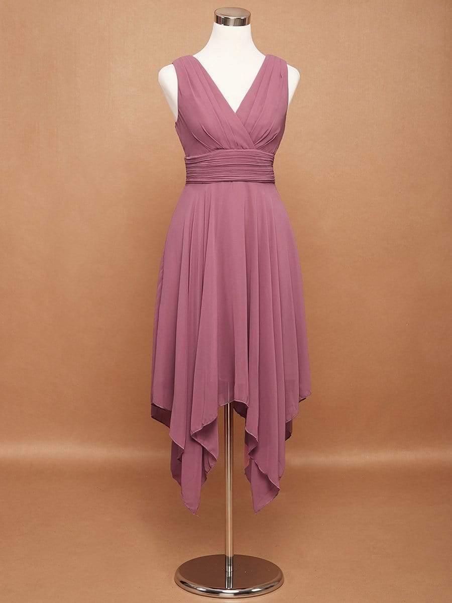 Taille Personnalisée Robe mariage invitée bohème en mousseline de soie col en V profond #Couleur_Menthe Verte Taille Personnalisée Robe mariage invitée bohème en mousseline de soie col en V profond