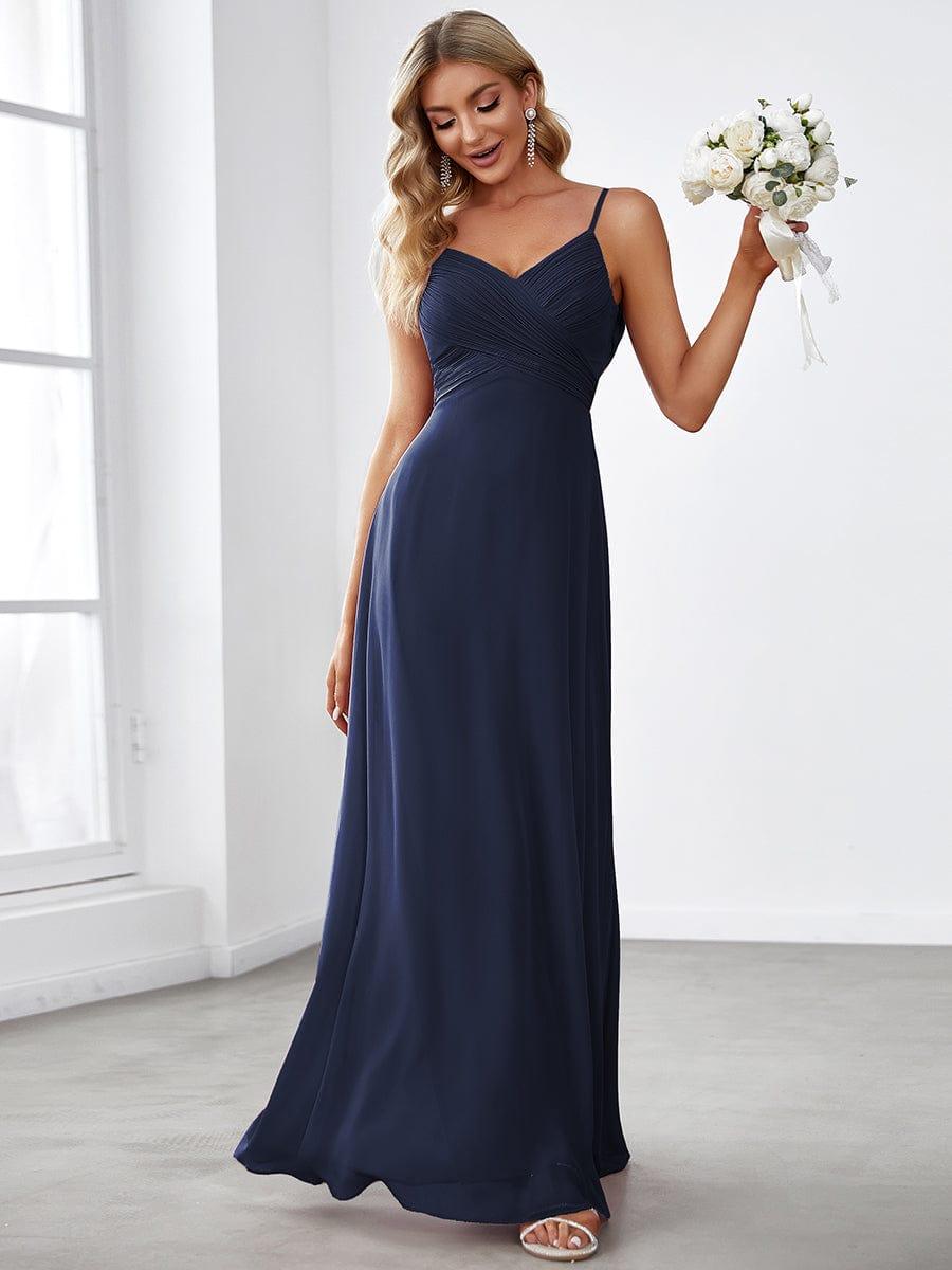 Taille personnalisée Robe demoiselle d'honneur drapée au dos décolleté en cœur #Couleur_Rose Taille personnalisée Robe demoiselle d'honneur drapée au dos décolleté en cœur