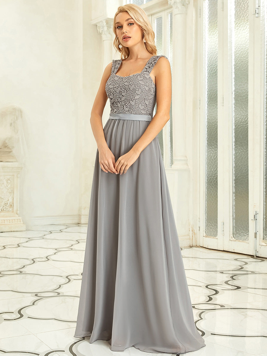 Taille personnalisée Robe de Demoiselle D'Honneur Trapèze Chiffon avec Corsage #Couleur_Blush Taille personnalisée Robe de Demoiselle D'Honneur Trapèze Chiffon avec Corsage