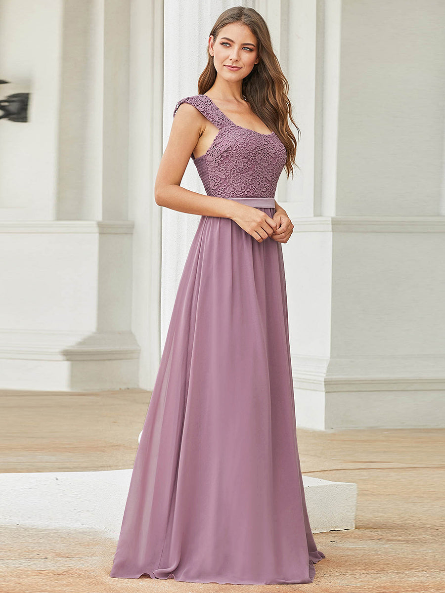 Taille personnalisée Robe de Demoiselle D'Honneur Trapèze Chiffon avec Corsage #Couleur_Blush Taille personnalisée Robe de Demoiselle D'Honneur Trapèze Chiffon avec Corsage