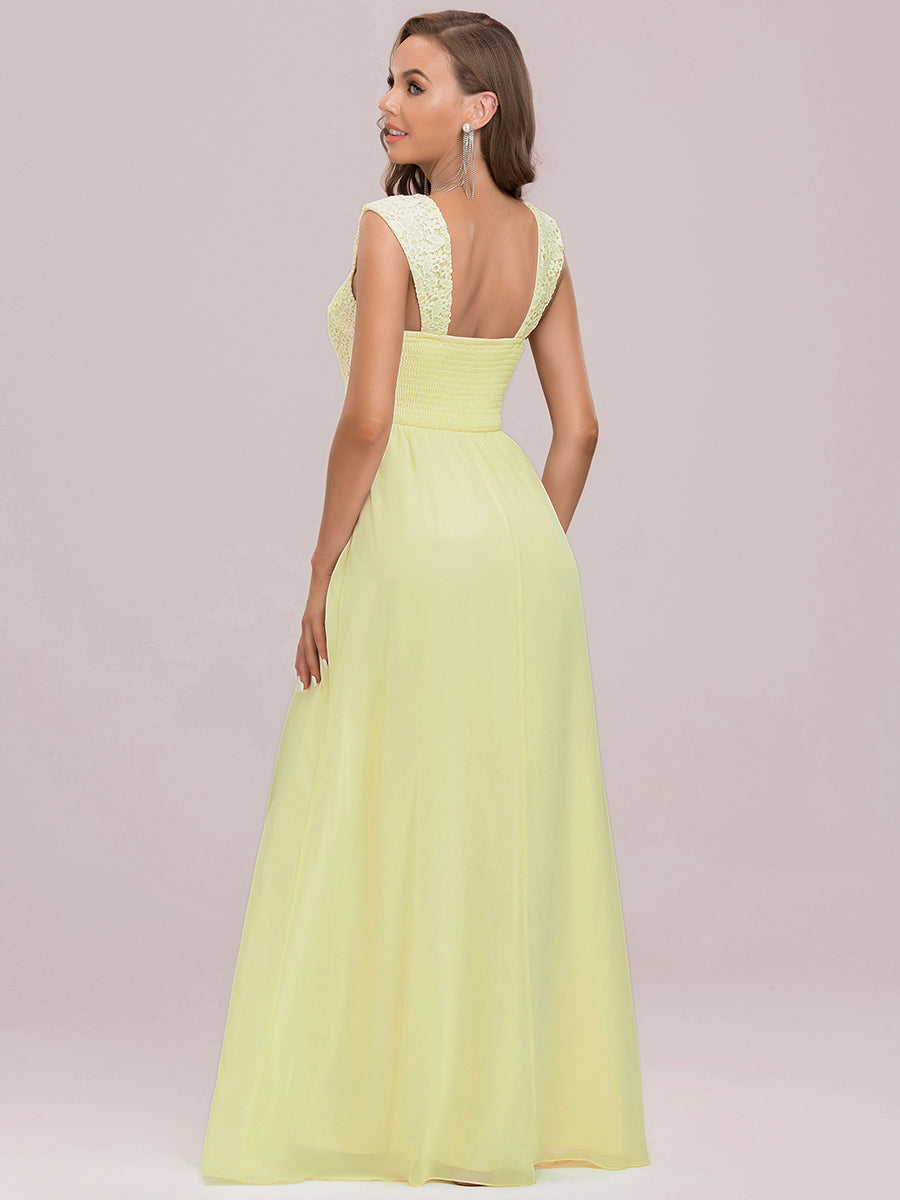 Taille personnalisée Robe de Demoiselle D'Honneur Trapèze Chiffon avec Corsage #Couleur_Blush Taille personnalisée Robe de Demoiselle D'Honneur Trapèze Chiffon avec Corsage
