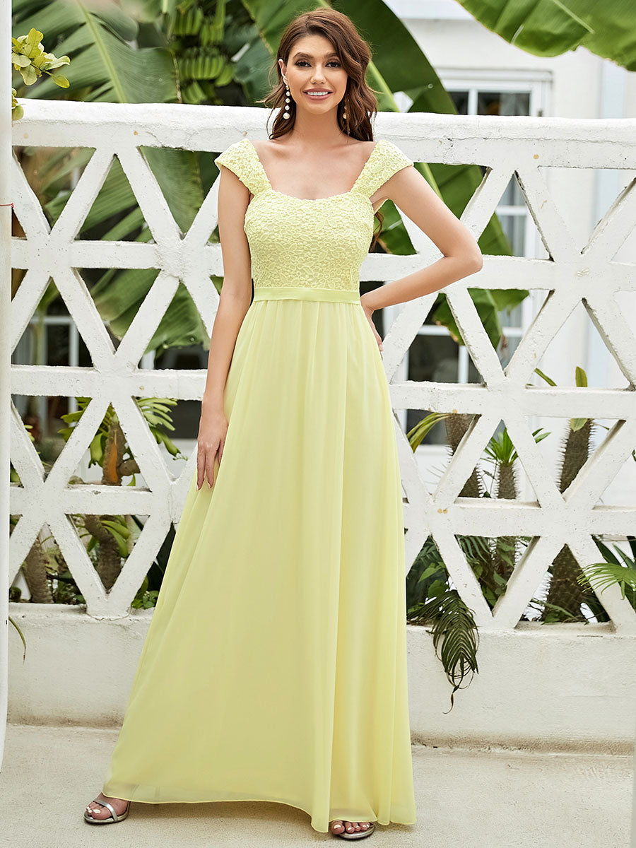 Taille personnalisée Robe de Demoiselle D'Honneur Trapèze Chiffon avec Corsage #Couleur_Blush Taille personnalisée Robe de Demoiselle D'Honneur Trapèze Chiffon avec Corsage