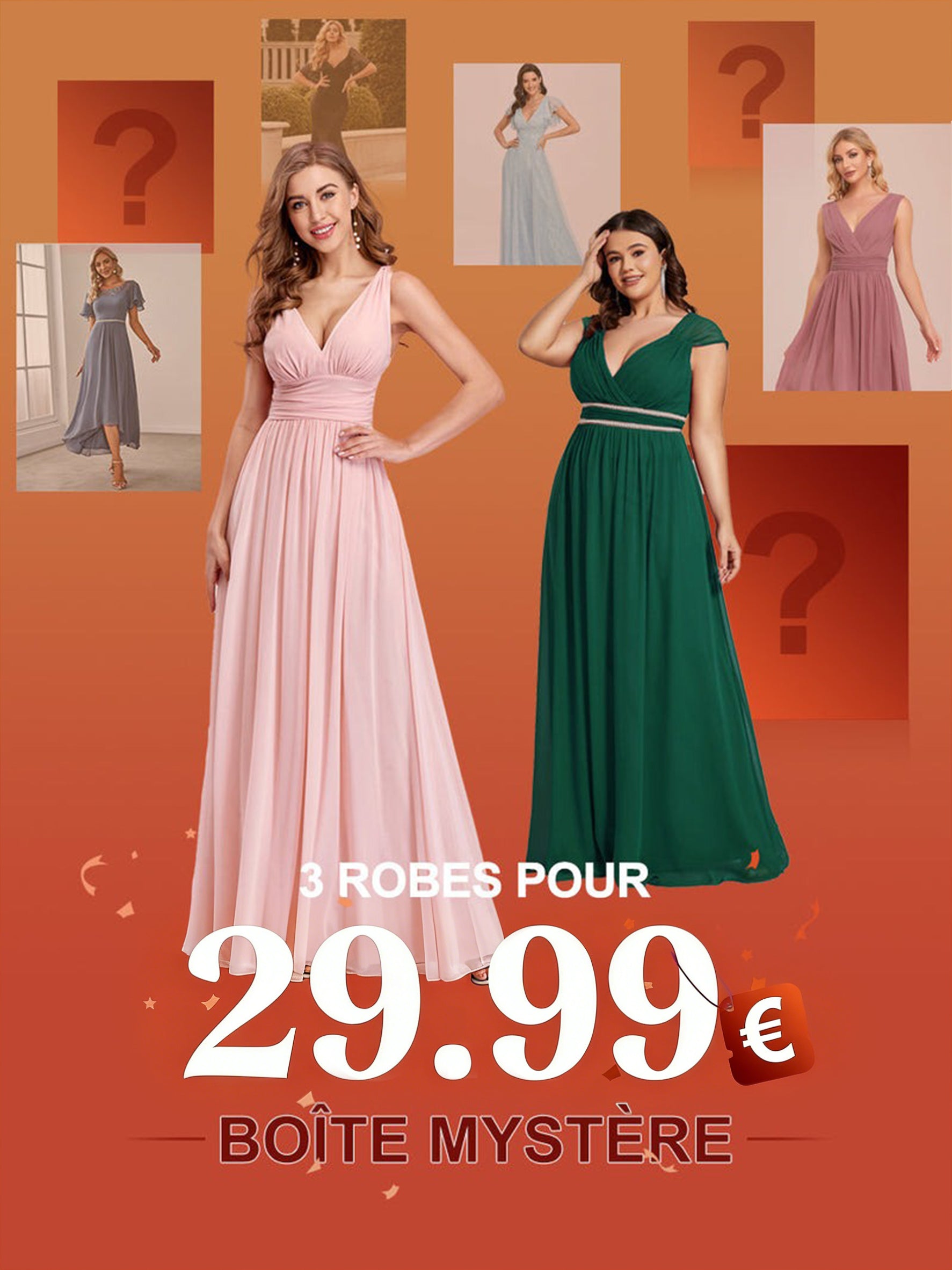 Boîte Mystère Ever-Pretty : 3 Robes pour 29,99 €