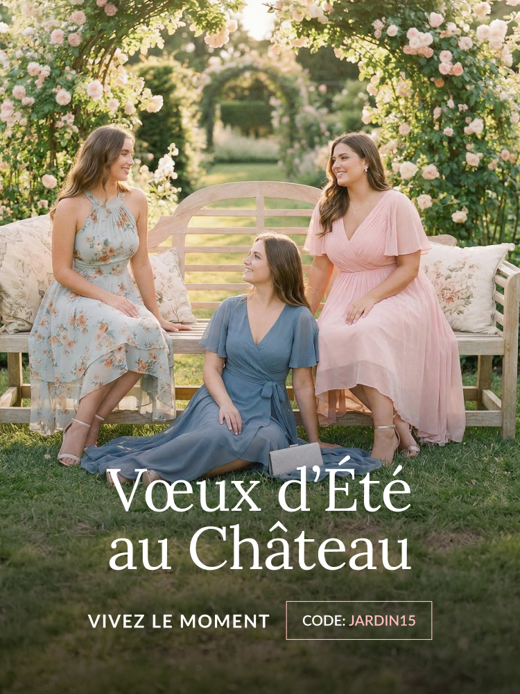 ever FAYE|Robe d'invité de mariage chic à col en V