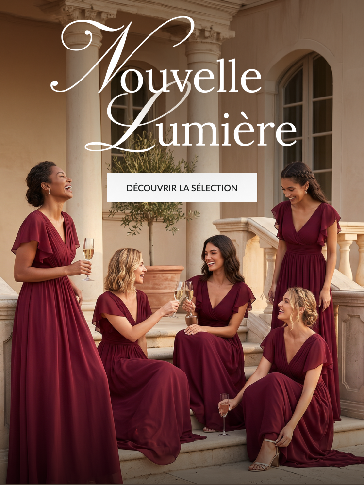 Robes de Demoiselle d'Honneur Bordeaux