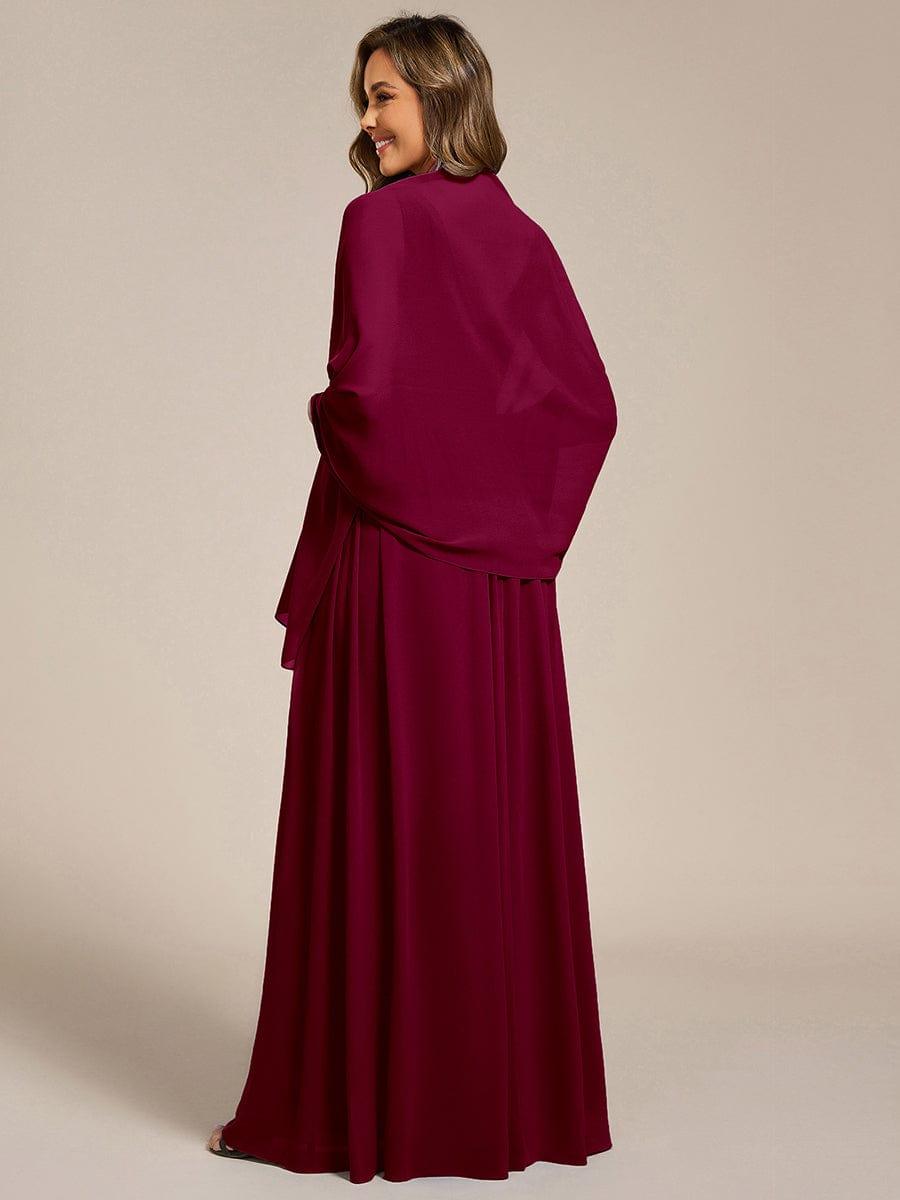 Châle en mousseline élégant pour femme pour une occasion spéciale #couleur_Bordeaux