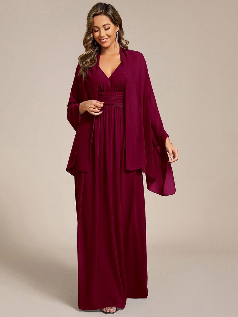 Châle en mousseline élégant pour femme pour une occasion spéciale #couleur_Bordeaux