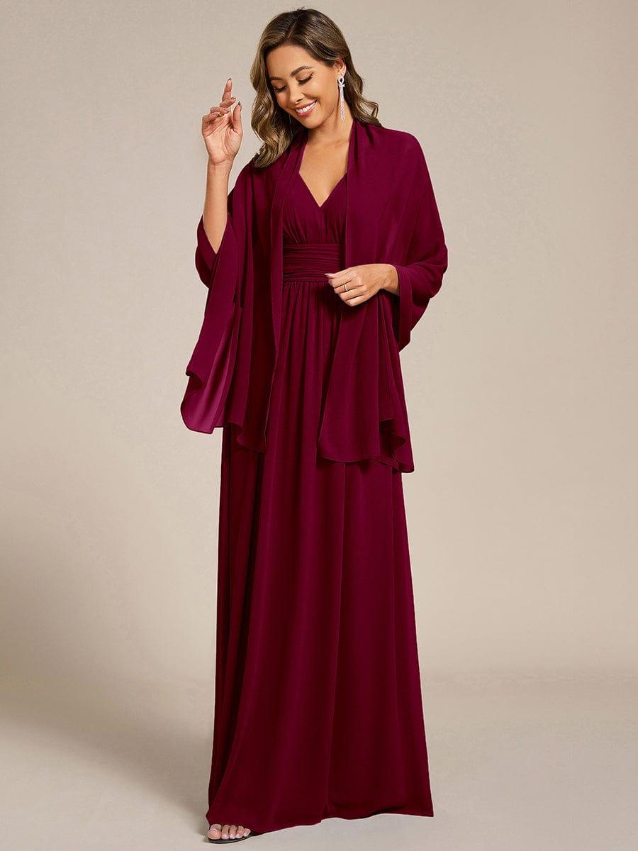 Châle en mousseline élégant pour femme pour une occasion spéciale #couleur_Bordeaux