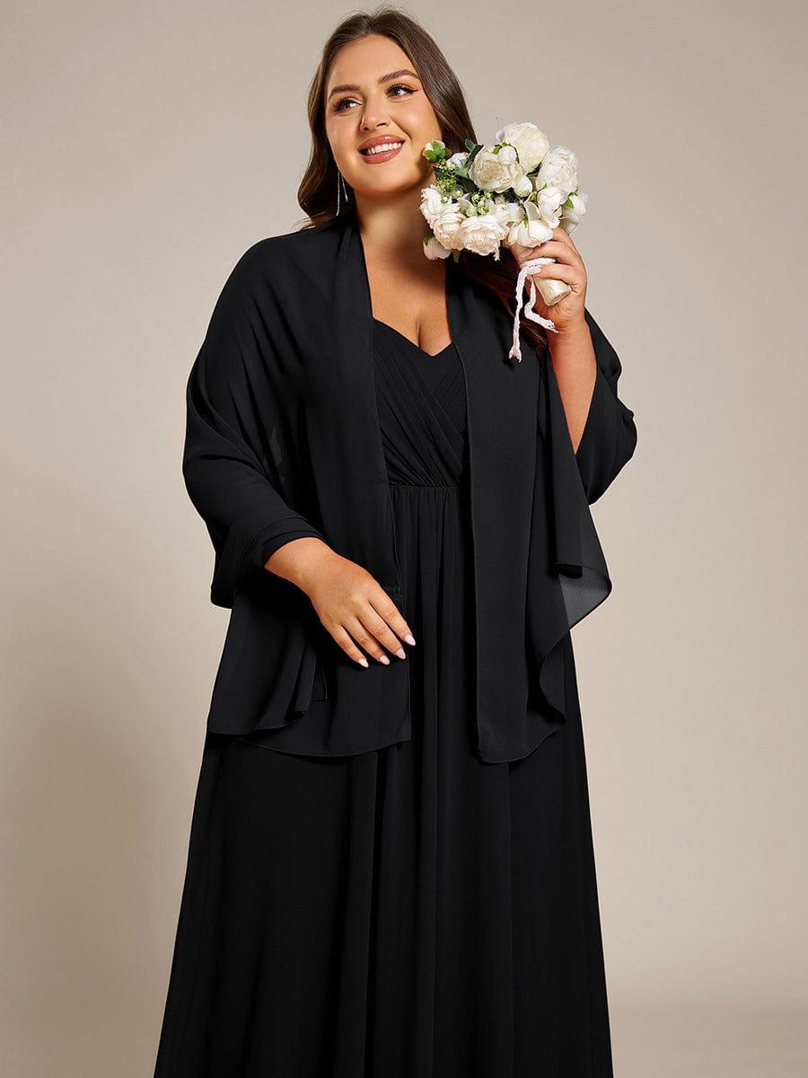 Châle en mousseline élégant pour femme pour une occasion spéciale #couleur_Noir
