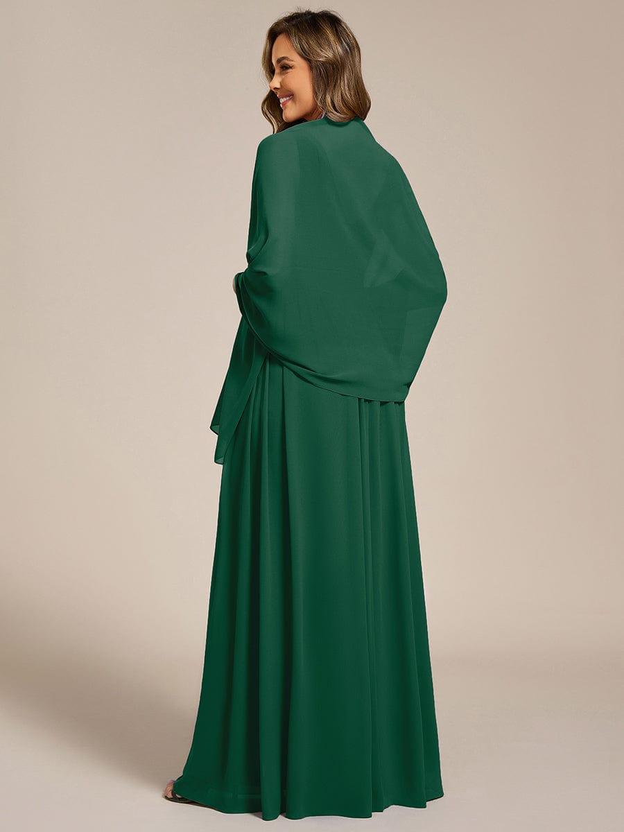 Châle en mousseline élégant pour femme pour une occasion spéciale #couleur_Vert Fonce