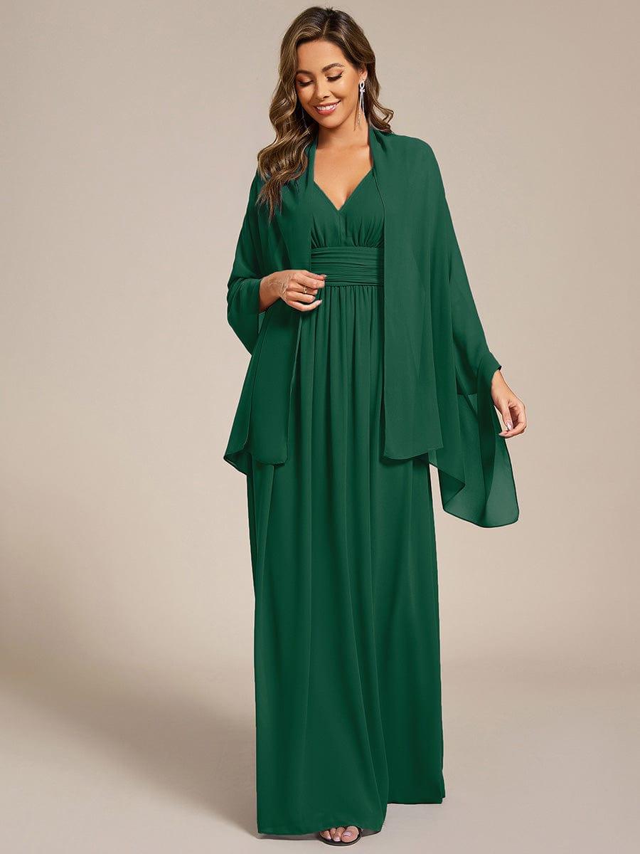 Châle en mousseline élégant pour femme pour une occasion spéciale #couleur_Vert Fonce