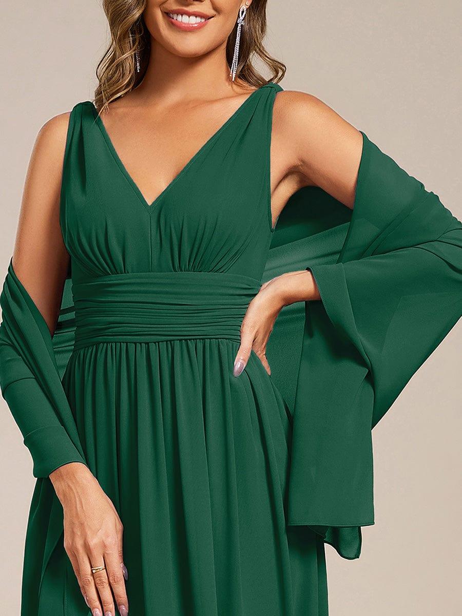 Châle en mousseline élégant pour femme pour une occasion spéciale #couleur_Vert Fonce