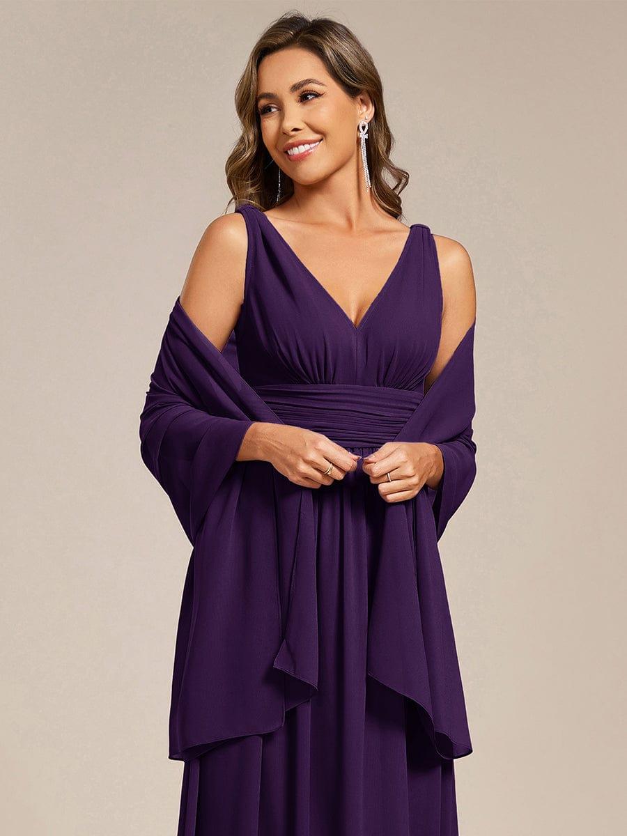 Châle en mousseline élégant pour femme pour une occasion spéciale #couleur_Violet Fonce