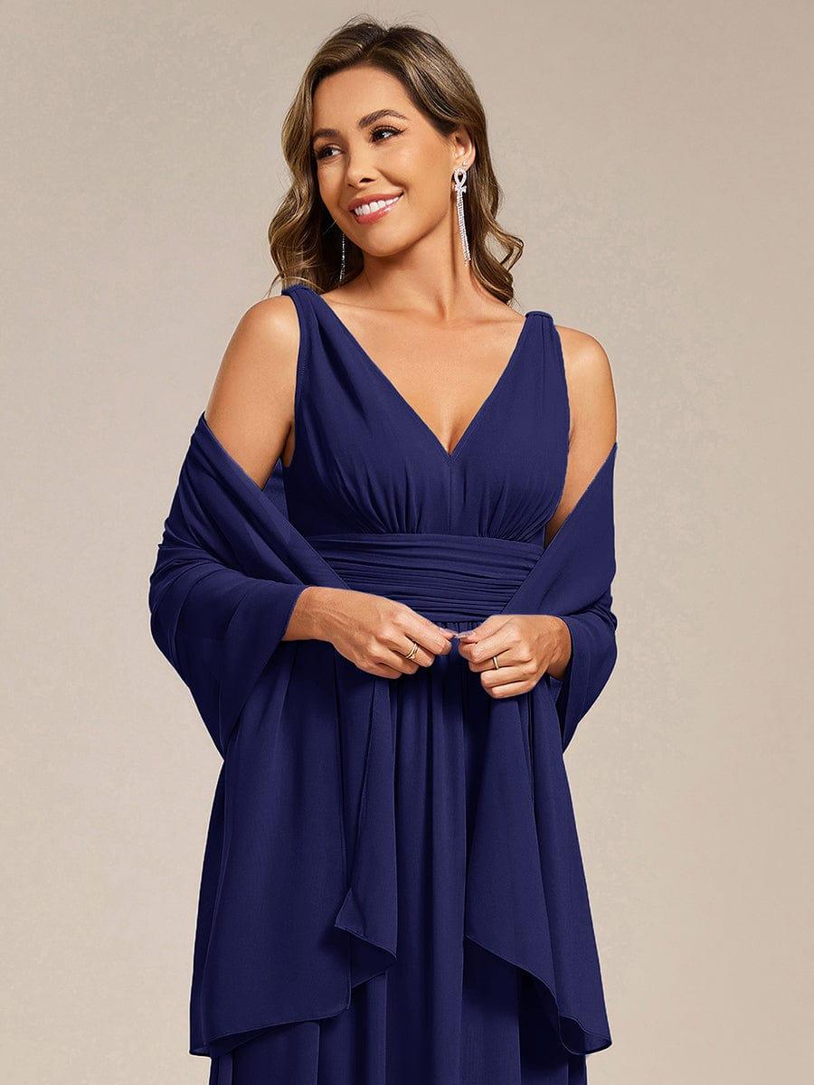 Châle en mousseline élégant pour femme pour une occasion spéciale #couleur_Bleu marine