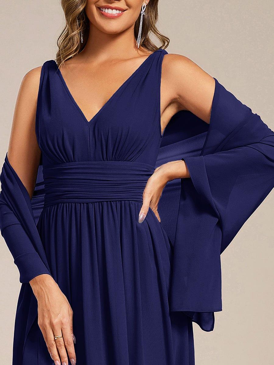 Châle en mousseline élégant pour femme pour une occasion spéciale #couleur_Bleu marine