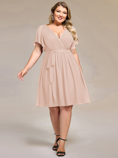 pretty HARLOW|Robe demoiselle d'honneur à taille nouée grande taille