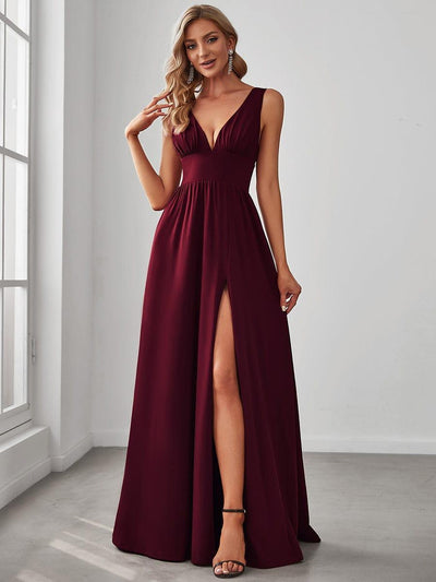 ever SORAYA|Robe gala longue taille haute à col V
