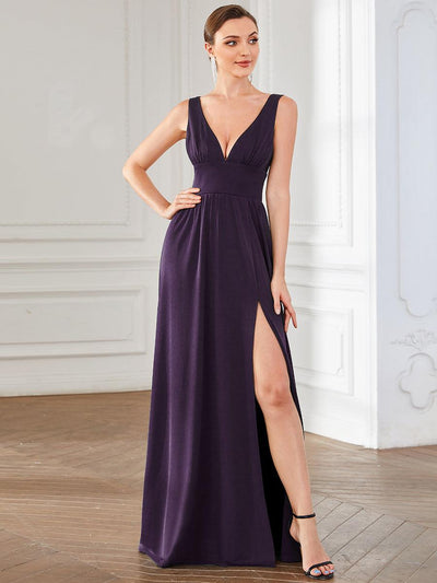 ever SORAYA|Robe de soirée taille empire à col V