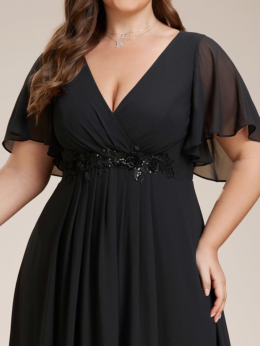Robe de soirée noire pour fête d'automne et d'hiver 2024 #Style_EE01960BK