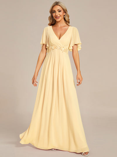 ever IVYROSE|Robe de soirée de mariage élégante en mousseline de soie