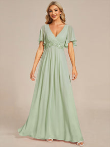 Sage Green Bridesmaid Dresses #style_EE01960MG