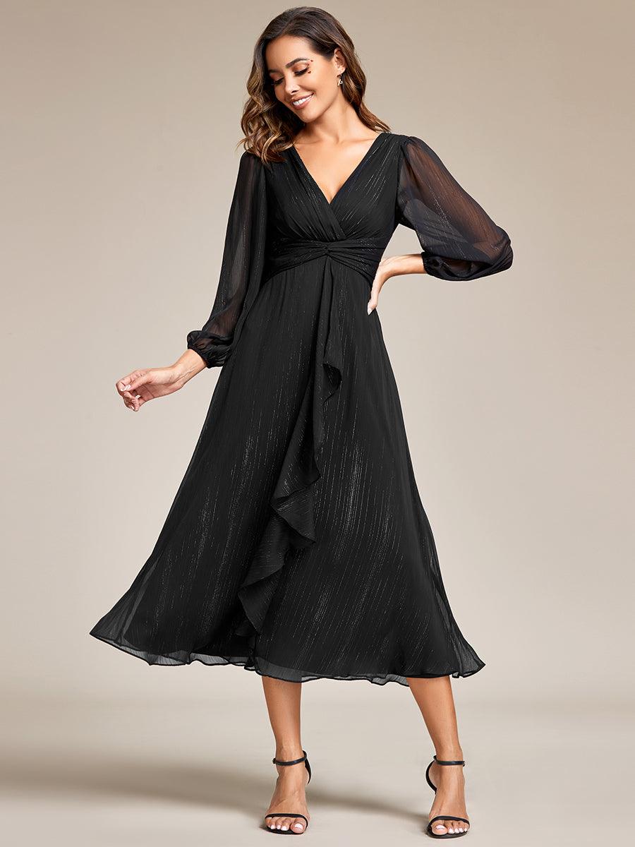 Robe classique à manches longues #Style_EE01977BK