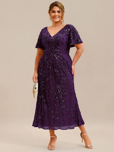 ever PALMER|Robe de soirée sirène à sequins grande taille