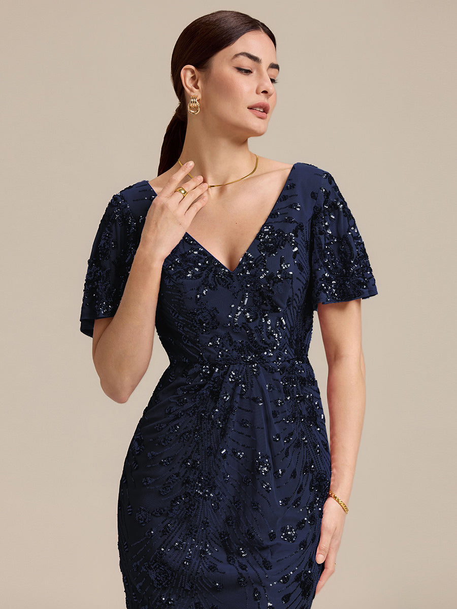 Meilleurs choix de robes de demoiselle d'honneur en satin #Couleur_Bleu Marine