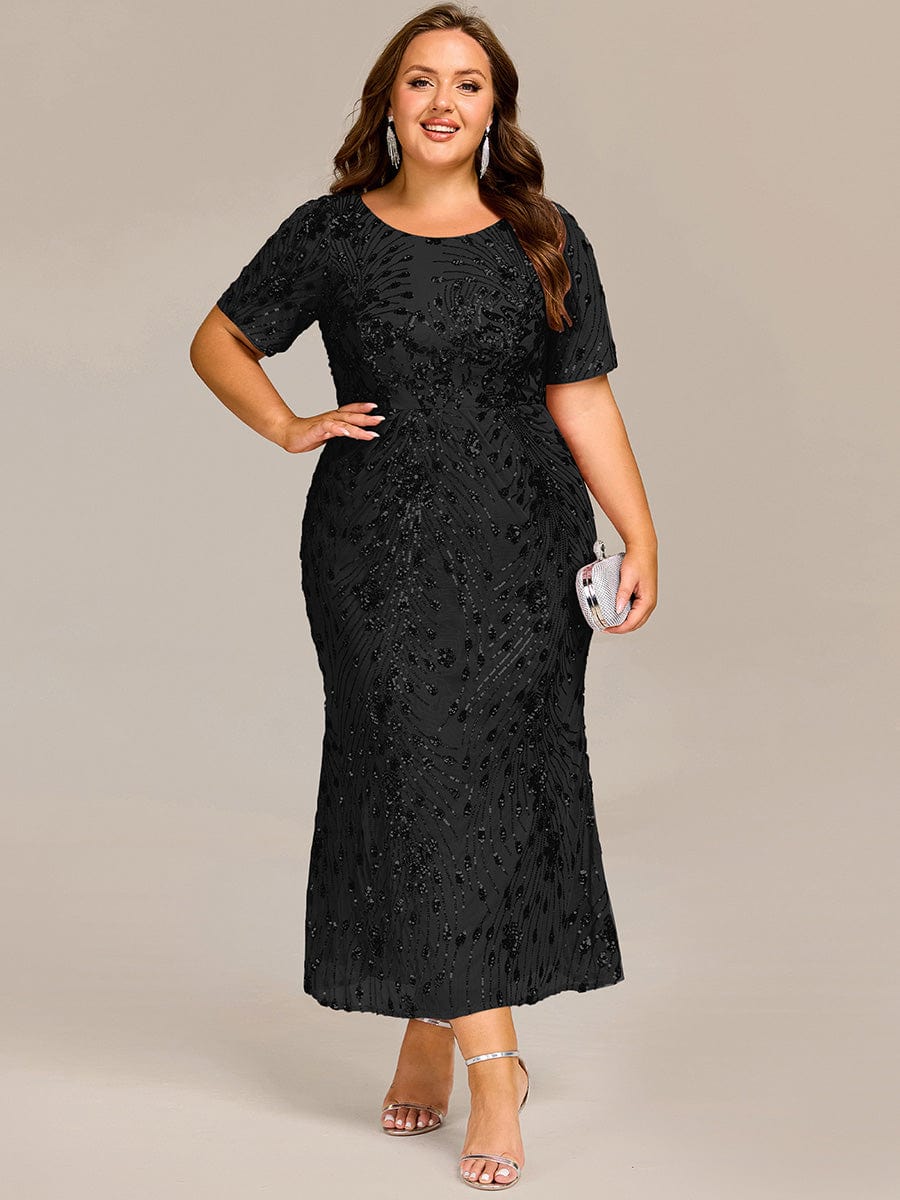 pretty HAYLEN|Robe de mariée formelle à paillettes grande taille