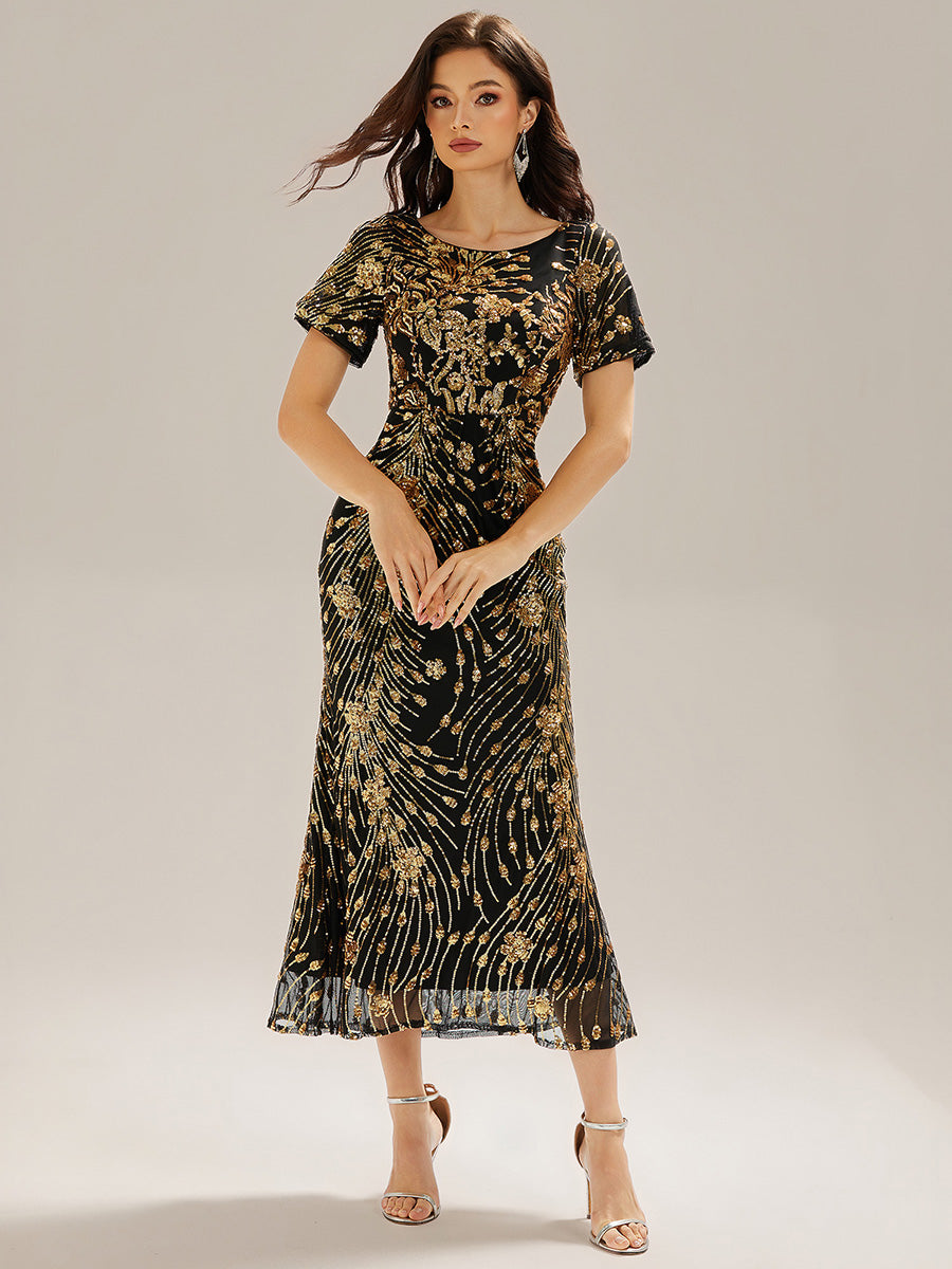 Meilleurs choix de robes de demoiselle d'honneur en satin #Couleur_Noir & Or