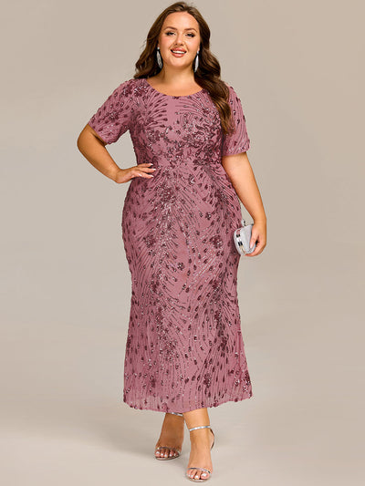 pretty HAYLEN|Robe de mariée formelle à paillettes grande taille