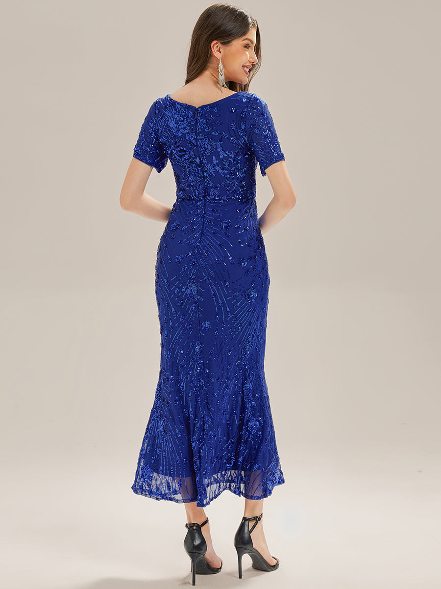 Meilleurs choix de robes de demoiselle d'honneur en satin #Couleur_Bleu Saphir
