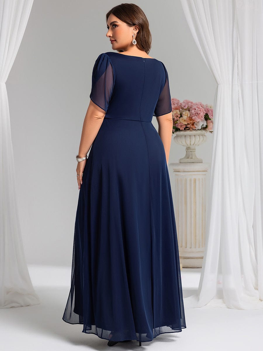 Meilleurs choix de robes de demoiselle d'honneur en satin #Couleur_Bleu Marine