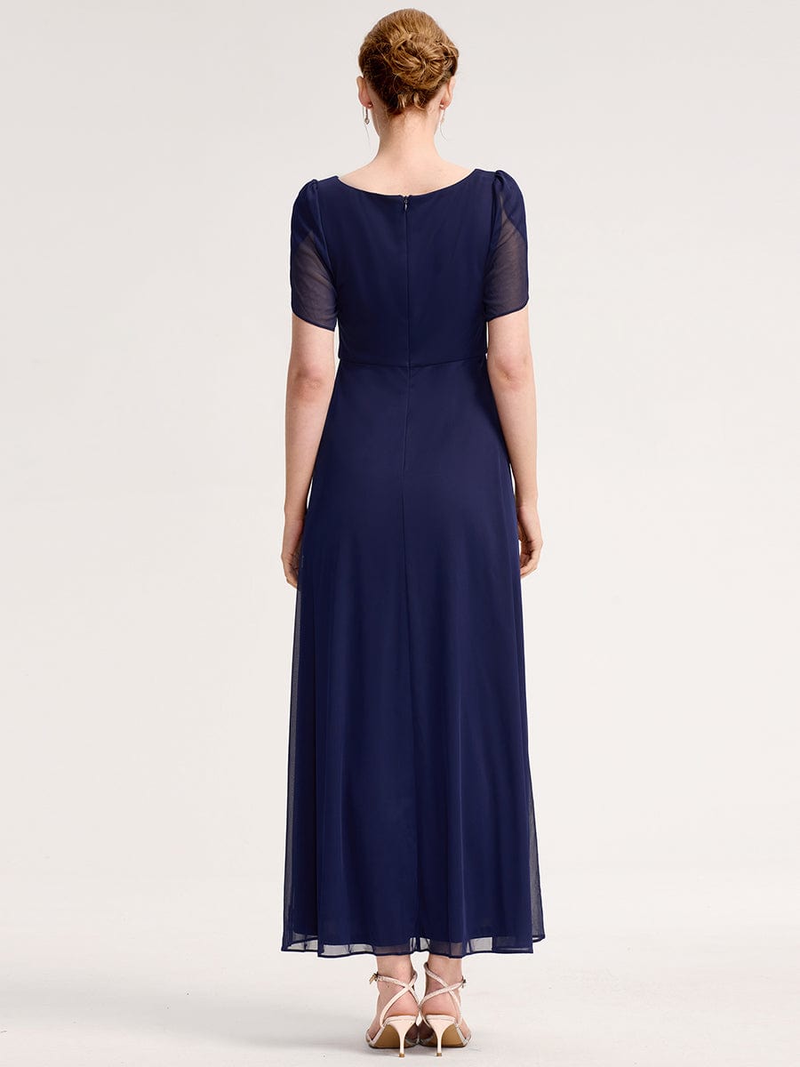 Meilleurs choix de robes de demoiselle d'honneur en satin #Couleur_Bleu Marine