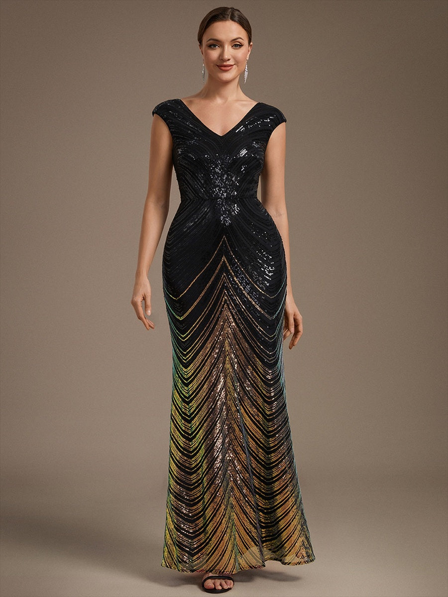 Design Contemporain de Produit Vestimentaire Moderne Robe #Couleur_Noir & Or