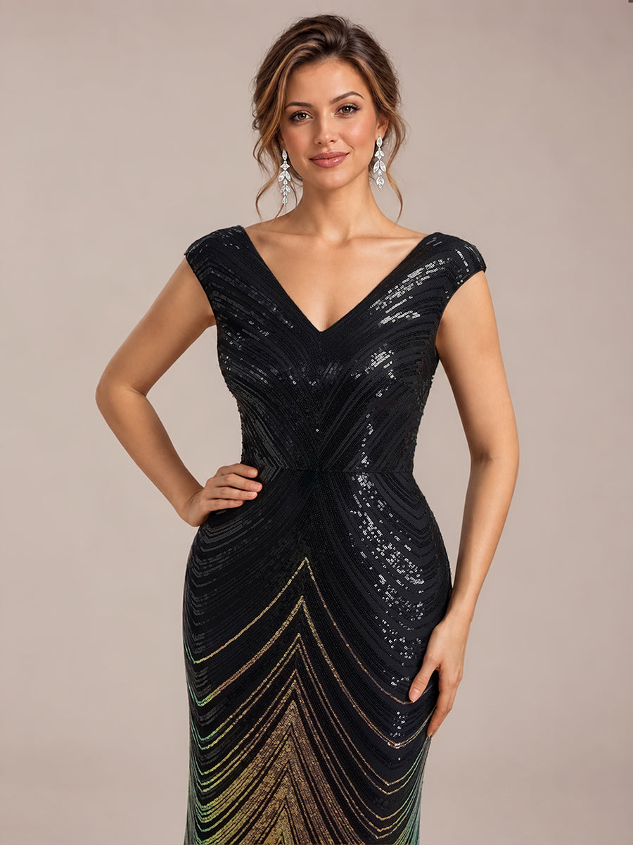 Design Contemporain de Produit Vestimentaire Moderne Robe #Couleur_Noir & Or
